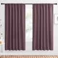 NICETOWN 2 Panels Blackout Curtains, Rod Pocket Window Curtains Room Darkning by NICETOWN