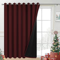 Yakamok Total Blackout Extra Wide Patio Sliding Door Curtains, Grommet Thermal by Yakamok