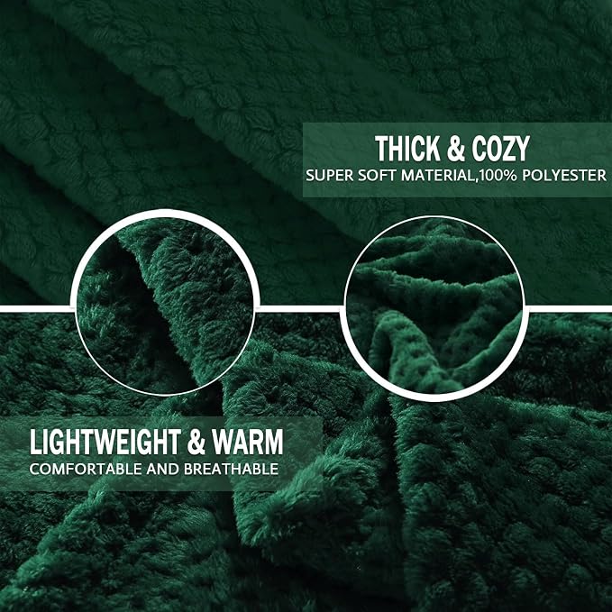 Exclusivo Mezcla Fleece Bed Blanket Queen Size, Super Soft and Warm Blankets - Image 7