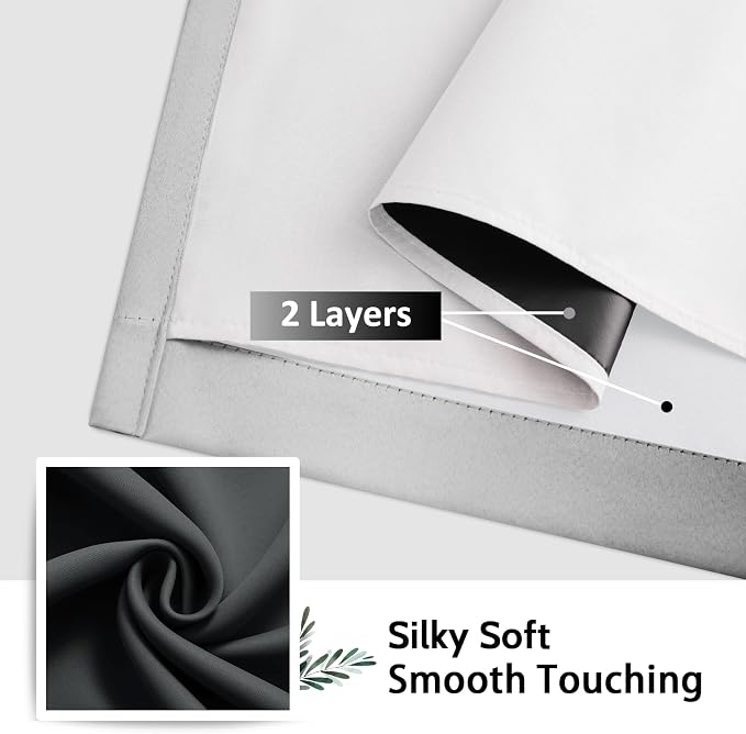 SimpleHome Ombre 100% Blackout Curtains - Image 6