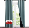 NICETOWN Greyish Blue Blackout Curtains 84 inches Long, Full Light Blocking by NICETOWN