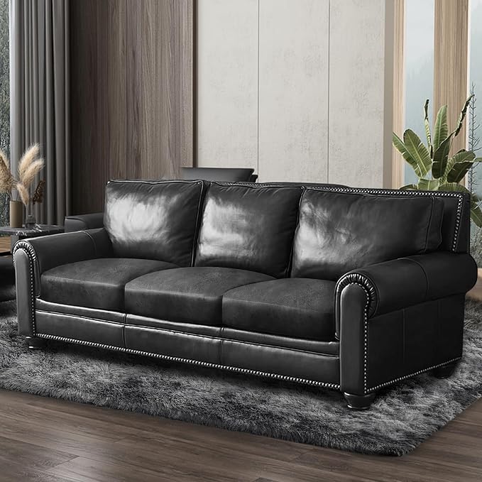 Leather Look Couch Cushion Covers Sofa Seat Slipcovers Sets Couches Furniture - Image 8