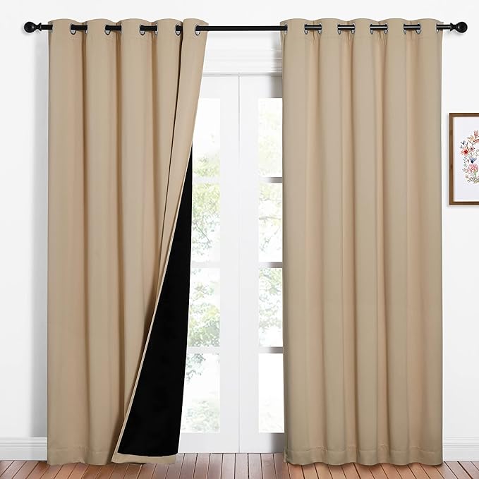 NICETOWN Living Room Completely Shaded Draperies, Privacy Protection & Noise by NICETOWN