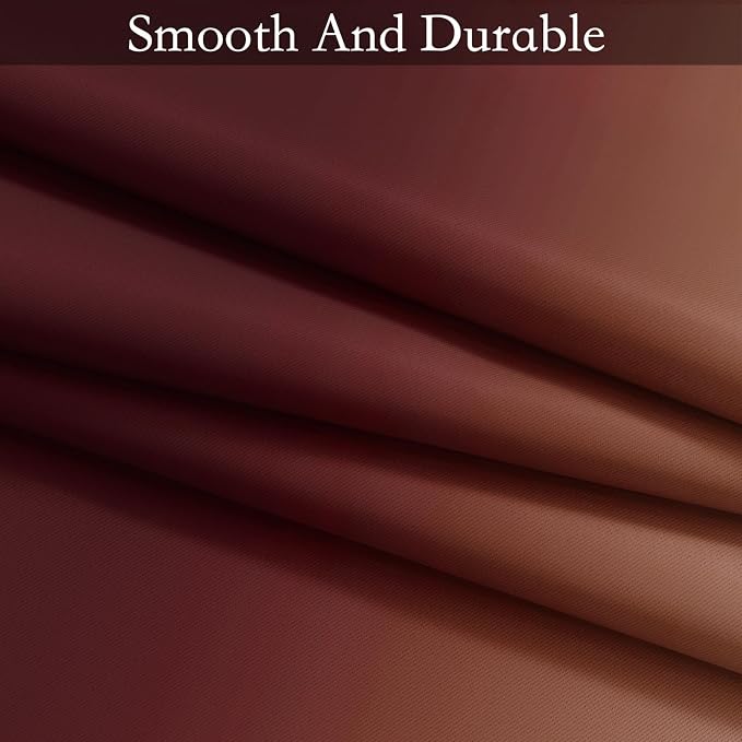 SimpleHome Ombre Room Darkening Curtains 36 inches Length - Image 6
