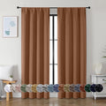 Simplebrand Ava Sun Baked Blackout Curtains by Simplebrand