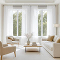 MIULEE White Sheer Curtains 96 Inches Long, 4 Panels Set, Light Filtering Rod by MIULEE