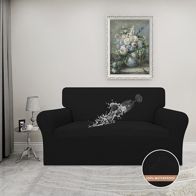 Easy-Going 100% Waterproof Oversized Loveseat Couch Cover, Dual Waterproof Sofa - Image 2