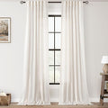 96 inch Long Linen Curtains 2 Panels by Jolilight