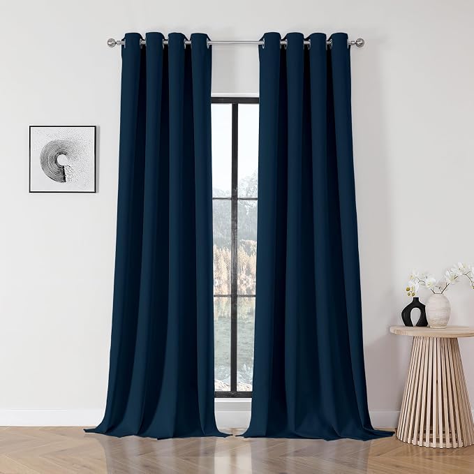 Joydeco Blackout Curtains 108 Inch Length 2 Panels Set, Thermal Insulated Long by JOYDECO