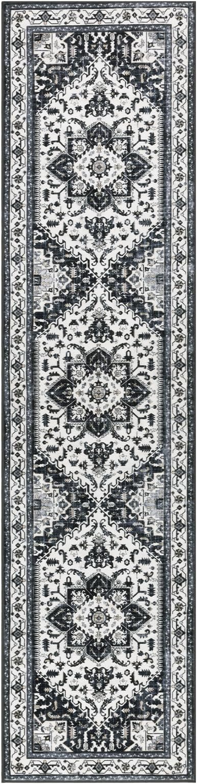 Yamaziot Washable Runner Rug, 2x8 Non-Slip Boho Vintage Hallway Rug Runner - Image 2