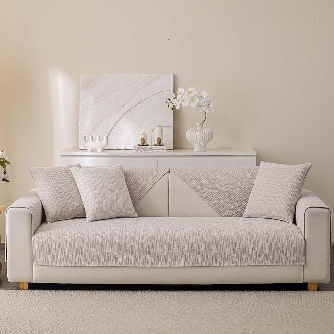 Soft Waterproof Chenille Cover Washable, Non Slip Sectional Sofa Covers - Image 6