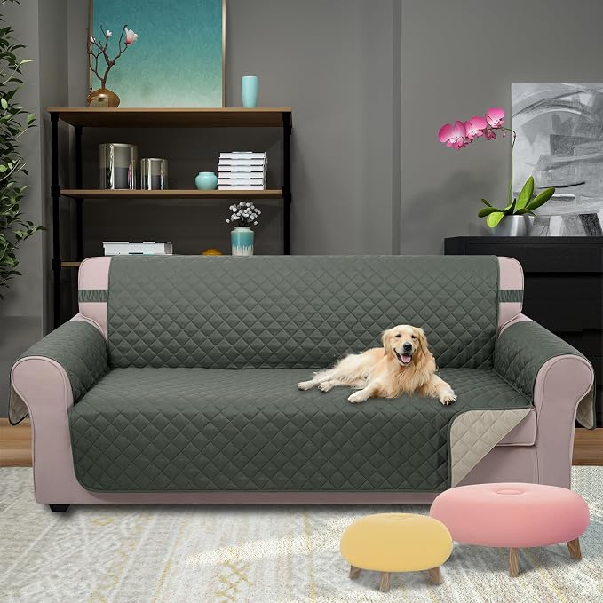 U-NICE HOME Large Sofa Cover Reversible Couch Cover - Image 2