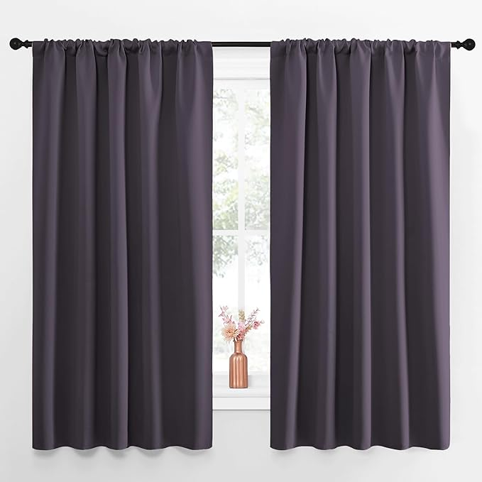 NICETOWN Blackout Curtains for Living Curtains, 52 by 63 Inch, Window Treatment by NICETOWN