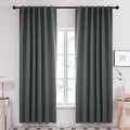 Deconovo Long Blackout Patio Door Curtains Back Tab and Rod Pocket Thermal by Deconovo