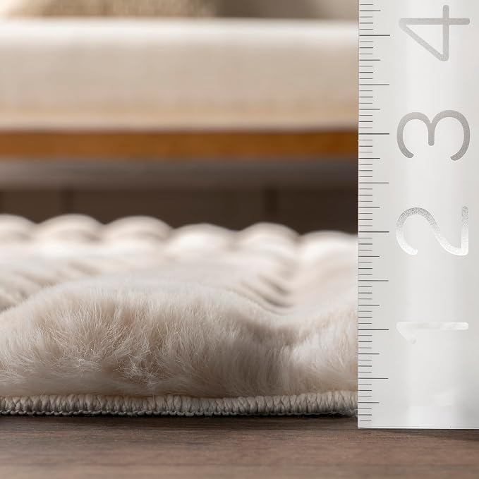 nuLOOM 7'6' x 9'6' Cozy Plush Area Rug, Machine Washable, Soft Fluffy Shag - Image 6