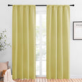 NICETOWN Blackout Curtains for Living Curtains, Paler Yellow, 2 Panels by NICETOWN