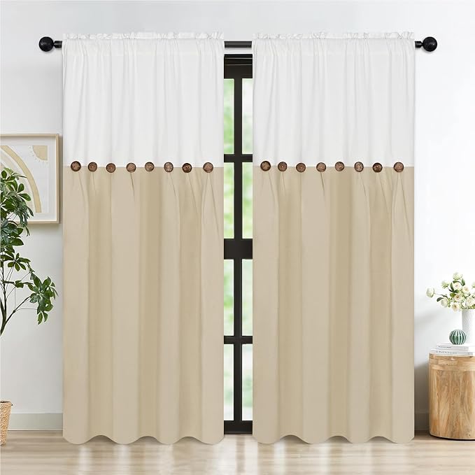 FRAMICS Farmhouse Cotton Linen Curtains - Image 9