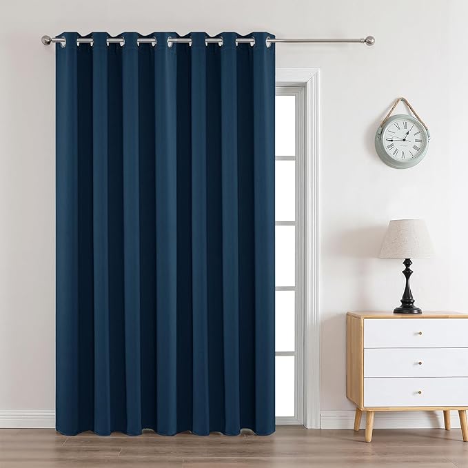 Joydeco Blackout Curtains 108 Inches Long 1 Panel, Thermal Insulated Long by JOYDECO