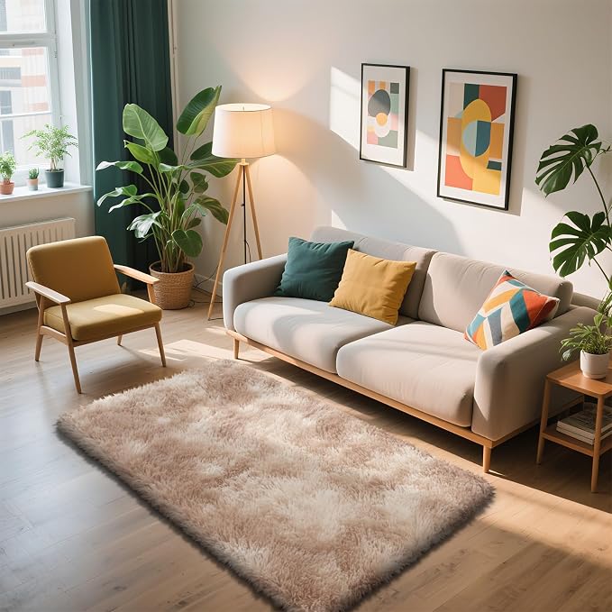 Shag Area Rug for Bedroom 3x5, Fluffy Area Rugs for Living Room, Soft Fuzzy Rug - Image 6
