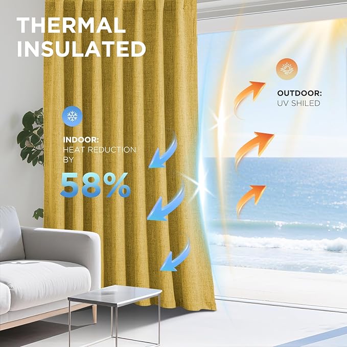 Joydeco Blackout Curtains for Bedroom - Image 4