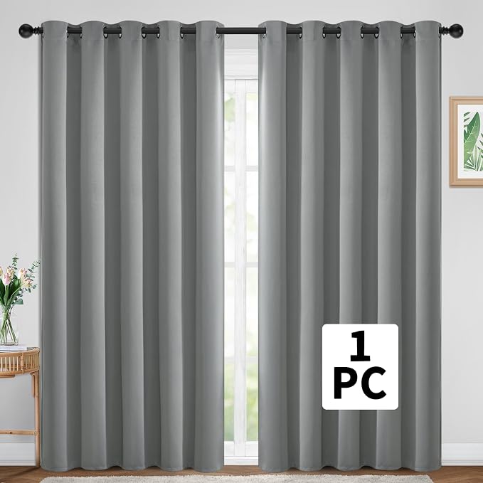 Yakamok Wide Thermal Blackout Patio Door Curtain Panel, Sliding Door Insulated - Image 2