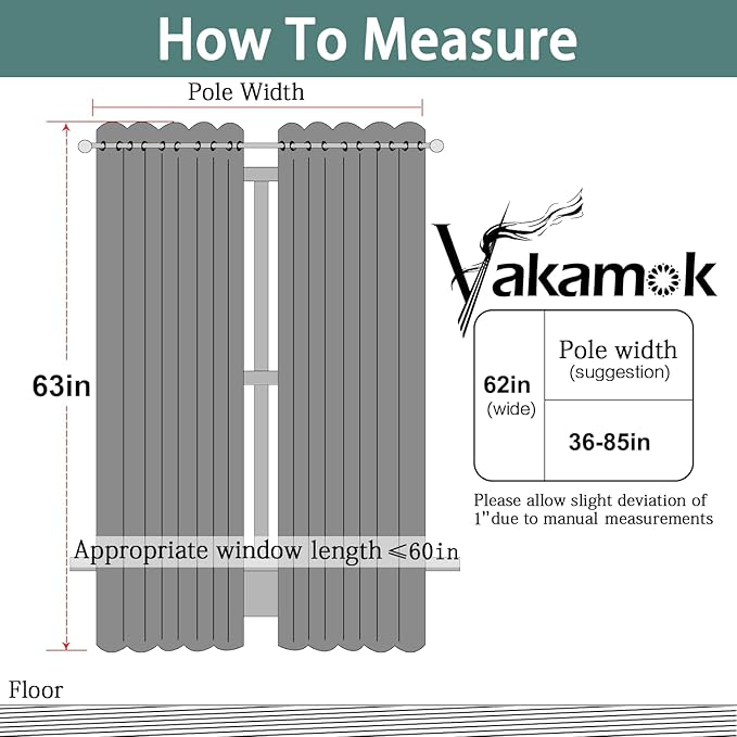 Yakamok Blackout Curtains Room Darkening Thermal Insulated Window Panels - Image 7