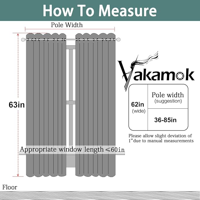 Yakamok Blackout Curtains Room Darkening Thermal Insulated Window Panels - Image 7