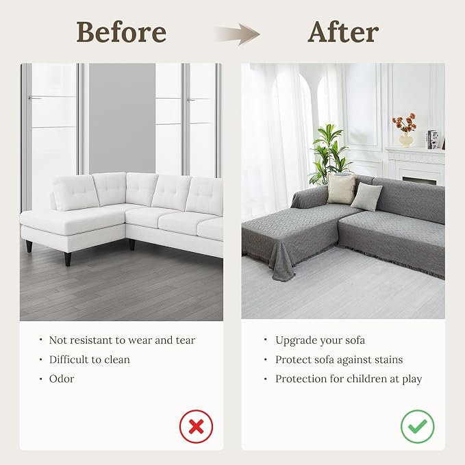 HOMERILLA Sectional Couch Covers - Image 4