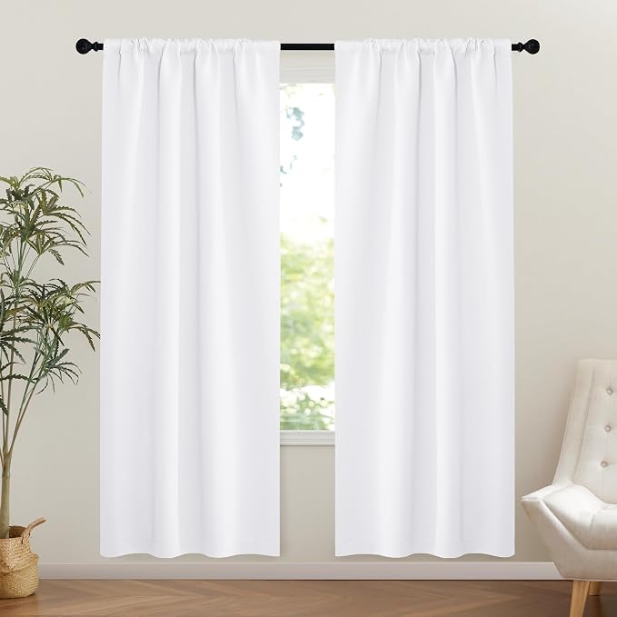NICETOWN 1 Panel Blackout Door Curtain, Thermal Insulated Privacy Window by NICETOWN