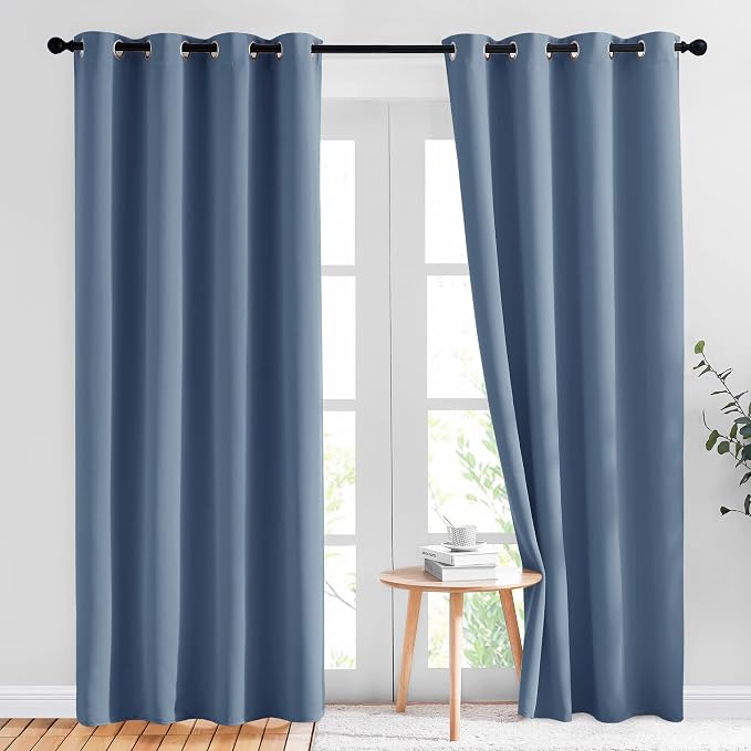NICETOWN Stone Blue Blackout Curtains by NICETOWN