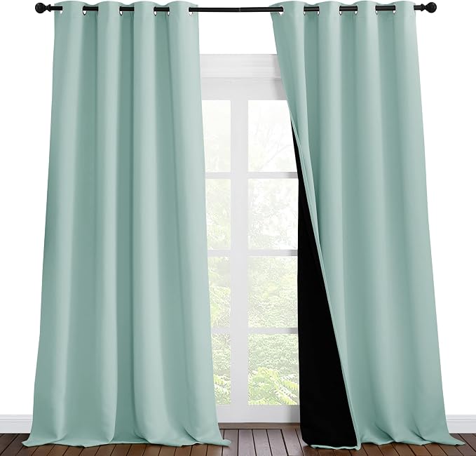 NICETOWN Full Shading Curtains 96 inches Long 2 Panels Set by NICETOWN