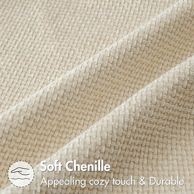 MIULEE Pack of 2 Couch Throw Pillow Covers 20x20 Inch Neutral Cream Modern Boho - Image 6