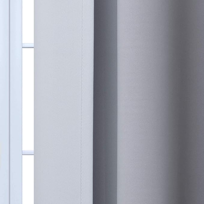 Yakamok Greyish White and Black Ombre Curtains - Image 7