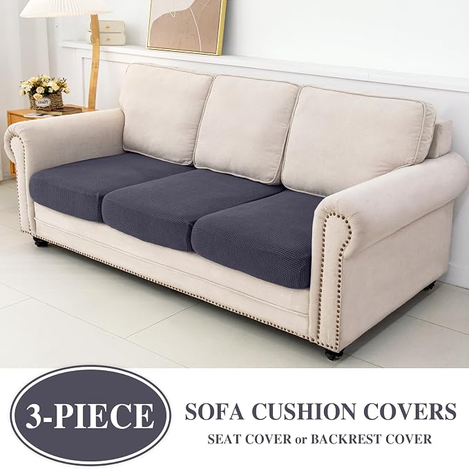Couch Cushion Covers Seat Cushion Cover Stretch Couch Cover Separate Sectional - Image 2