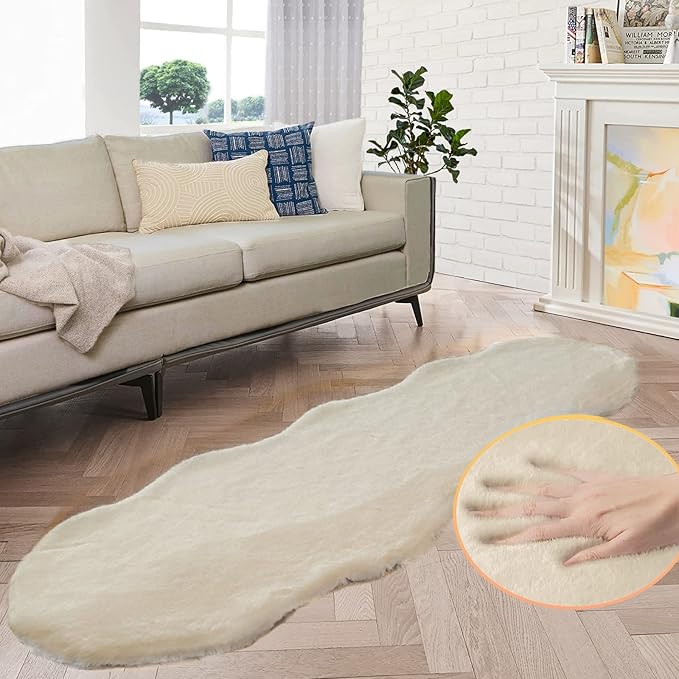 ORINOVA Shag Polyester Bunny Washable Fluffy Rug Runners by ORINOVA