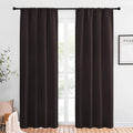 NICETOWN Blackout Curtains for Living Curtains, Toffee Brown, 1 Pair, 34-inch W by NICETOWN