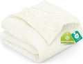 Utopia Bedding Ultra Soft Fleece Bed Blanket Twin Size Ivory | Microfiber Plush by UTOPIABEDDING