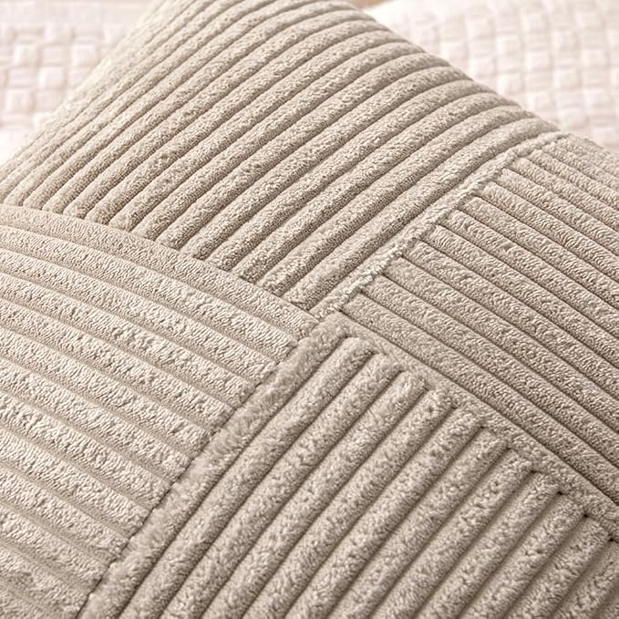 MIULEE Taupe Decorative Throw Pillow Covers - Image 2