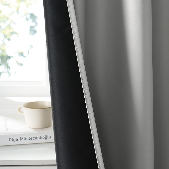 RYB HOME 100% Blackout Short Curtains - Image 4