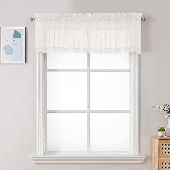 Chyhomenyc Ivory Sheer Valances by Chyhomenyc