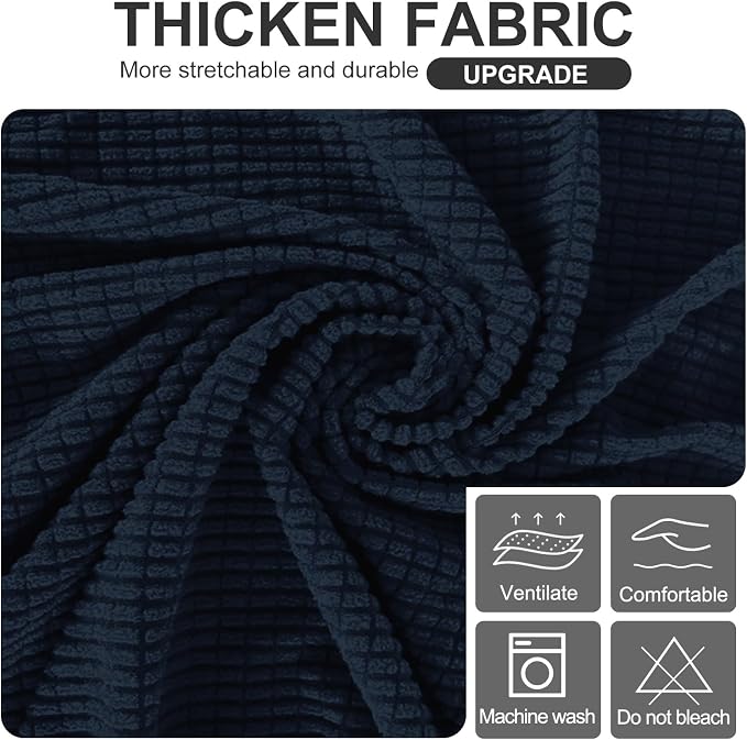 U-NICE HOME Stretch Futon Cover Armless Bed Slipcover - Image 5