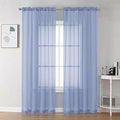 Chyhomenyc Sheer Curtains 84 Inches Long 2 Panels Set by Chyhomenyc