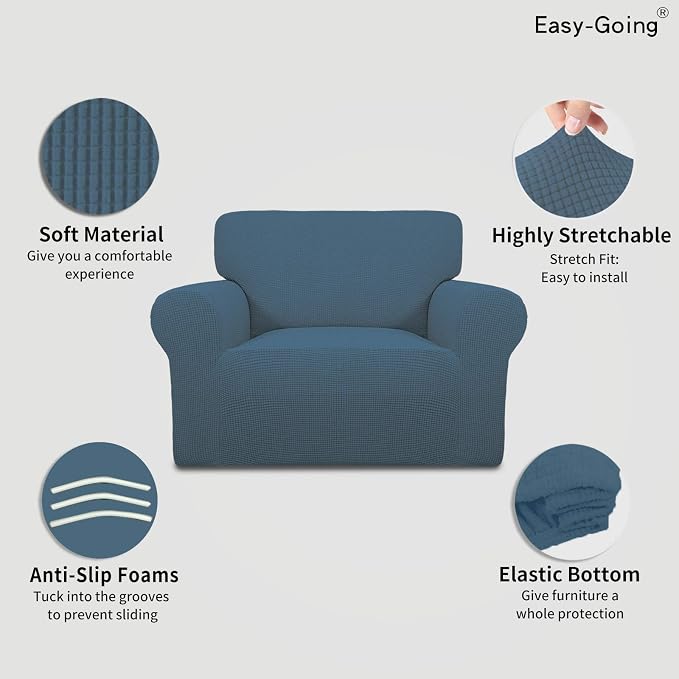 Easy-Going Stretch Oversized Chair Sofa Slipcover 1-Piece Couch Sofa Cover - Image 3