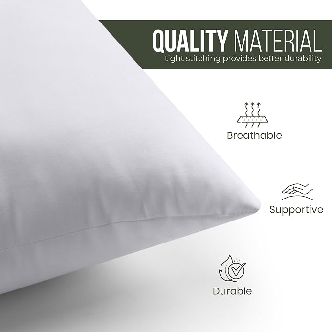 Utopia Bedding Throw Pillows – 28 x 28 Inches Down Alternative Pillows - Image 6