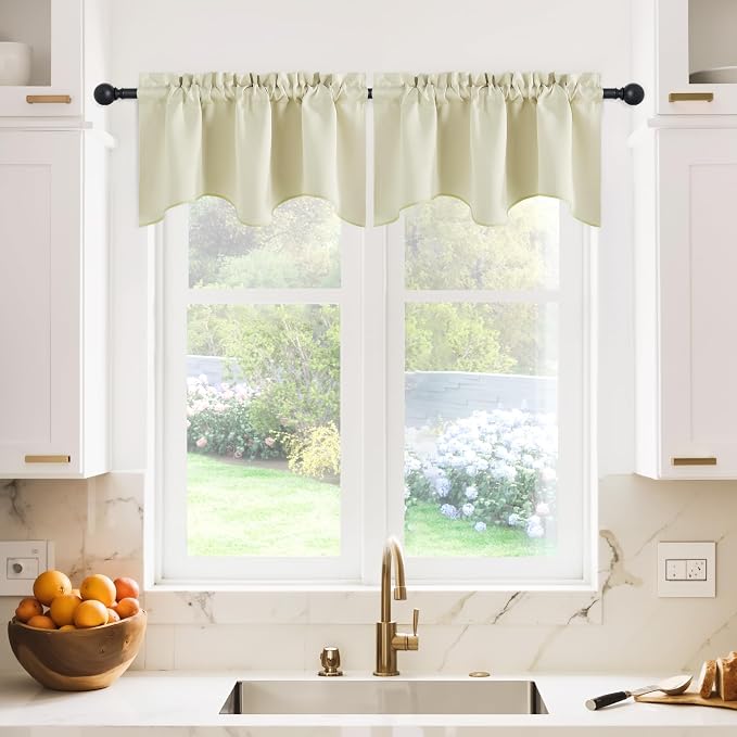 NICETOWN Blackout Valances for Kitchen Window by NICETOWN