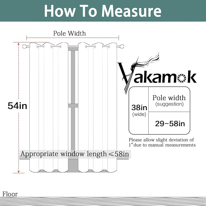 Yakamok Blackout Curtains Room Darkening Thermal Insulated - Image 6