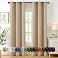 MIULEE Blackout Curtains for Bedroom 2 Panel 40x84 Inch Long Biscotti Beige | by MIULEE