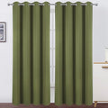 LEMOMO Blackout Curtains 66 x 84 inch/Olive Green Curtains Set of 2 by Lemomo