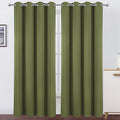 LEMOMO Olive Blackout Curtains/52 x 95 Inch/Set of 2 Panels Thermal Insulated by Lemomo