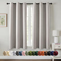 MIULEE Blackout Curtains for Bedroom 2 Panels 40 x 45 Inch Long Cobblestone | by MIULEE